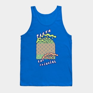 Catch the Seigaiha 2 (Green) Tank Top